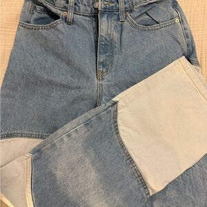 Color block jeans